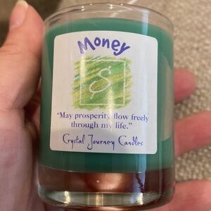 New. Crystal Journey Candles. Soy Candle. “Money”.